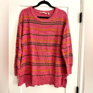 Soft Surroundings long sleeve cotton sweater.